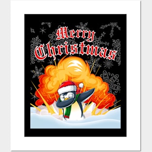 Merry Christmas Dab-splosion Posters and Art